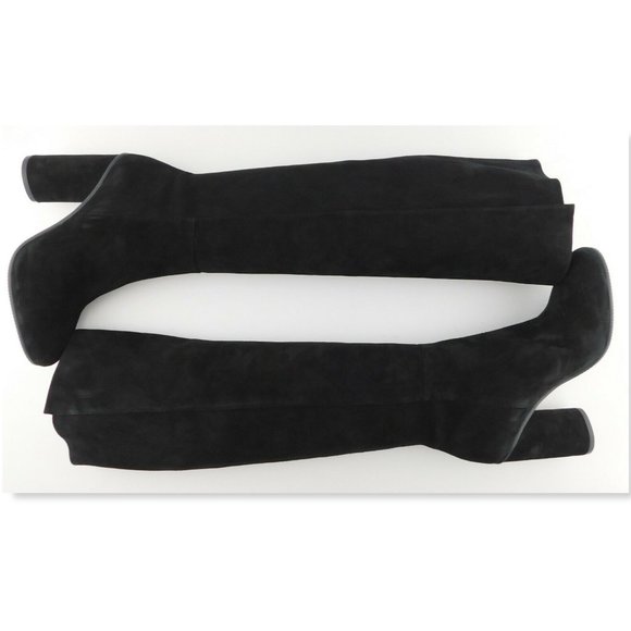 New STUART WEITZMAN Black Suede Knee High Boots 8 - Picture 5 of 9